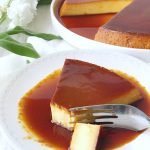 Mexican flan with caramel sauce